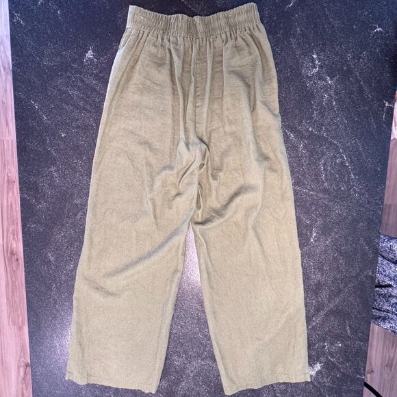 Max Studio Twill Wide Leg Pull-On Pants, XS - Picture 2 of 8